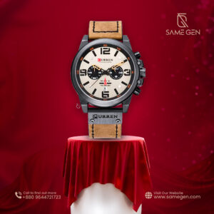 CURREN 8314 Waterproof Leather Strap Men's Watch